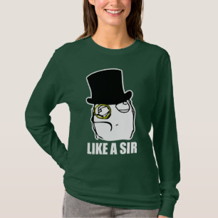 T-shirt Comme monsieur Monocle Rage Face Meme