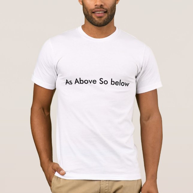 T-shirt Comme précédemment tellement ci-dessous (Devant)