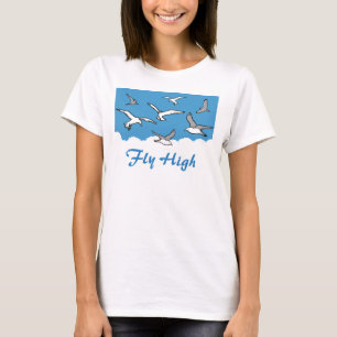 T-shirt Comme un oiseau - volant haut. Oiseaux en vol sur 