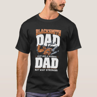 T-shirt Comme Un Papa Normal Mais Beaucoup Plus Forte Blac