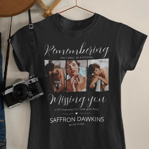 T-shirt commémoratif avec 3 photos en hommage