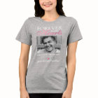 T-shirt commémoratif de funérailles roses noires