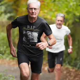 T-Shirt commémoratif de petite-fille « R.I.P » ave