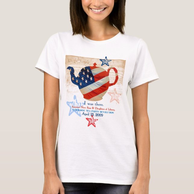 T-shirt commémoratif de TeaParty (Devant)