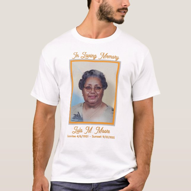 T-shirt commémoratif Lula Mary (Devant)