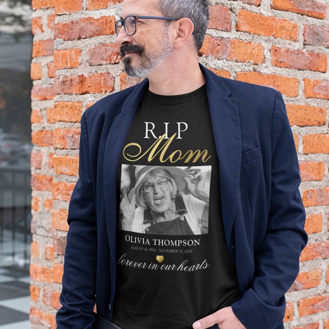 T-shirt commémoratif photo R.I.P Mom (Créateur téléchargé)