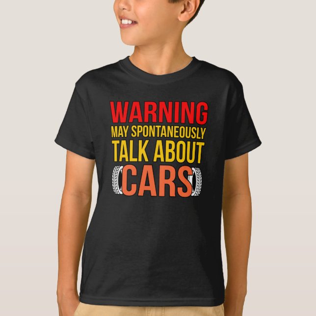 T-shirt Commencer à parler de voitures Mécanique Auto Méca (Devant)