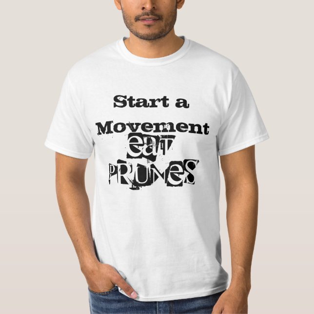 T-shirt Commencez un mouvement ...... pour manger des (Devant)