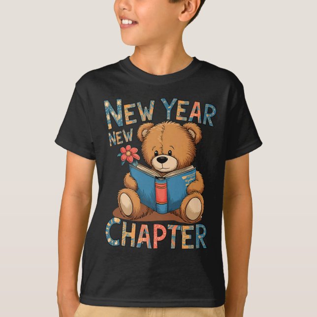 T-shirt Commencez Un Nouveau Chapitre 2024 Ourson Mignon T (Devant)