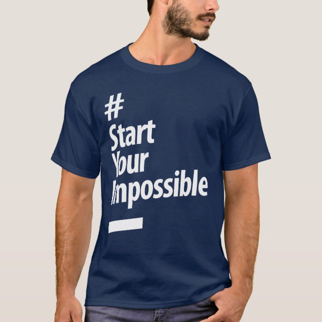 T-shirt Commencez votre impossible - La vie douce (Devant)