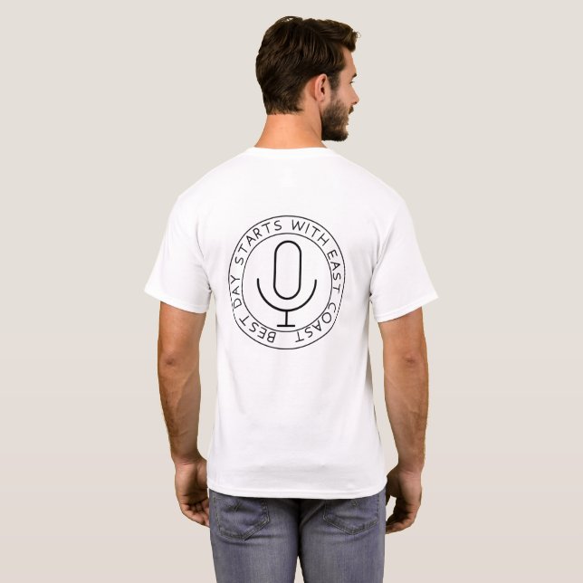 T-shirt Commencez votre journée avec East Coast (Dos entier)