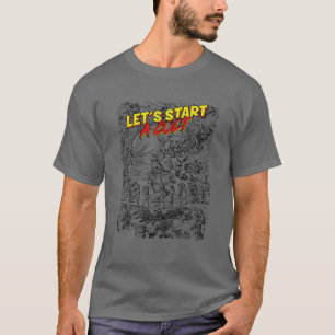 T-shirt Commençons un culte - Démoniaque de la cuisine Art