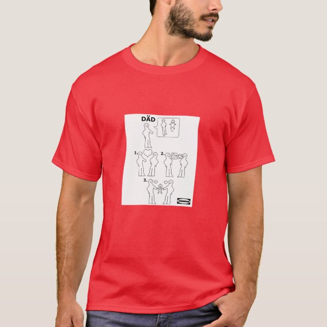 T-shirt Comment assembler une feuille d'instructions pour  (Devant)