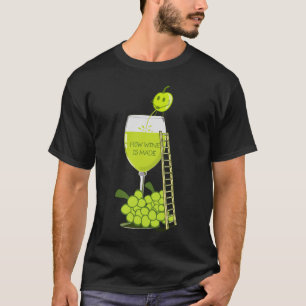 T-shirt Comment du vin est fait à obscurité drôle