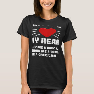 T-shirt Comment gagner mon coeur Caecilian Animal mème Hum
