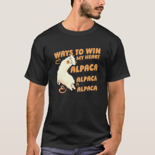 T-shirt Comment Gagner Mon Coeur Lama Pako Alpaca Alpaca
