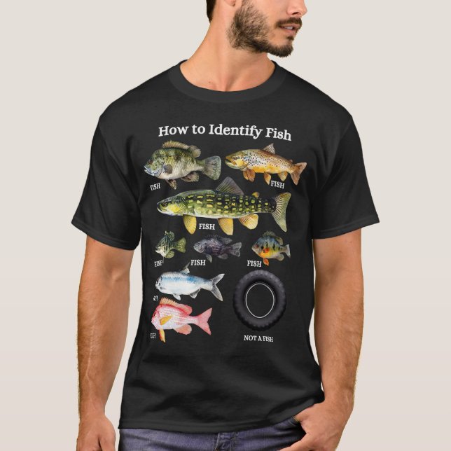 T-shirt Comment identifier le poisson, amoureux du poisson (Devant)