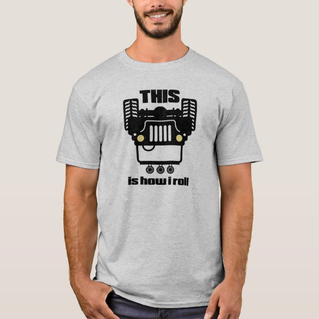 T-shirt Comment je roule | 4x4 tous terrains basculent le (Devant)