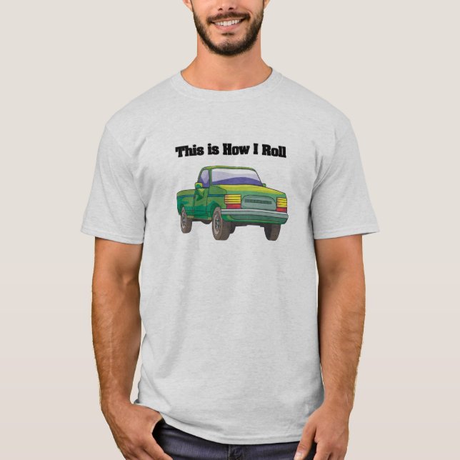 T-shirt Comment je roule (Camion de ramassage) (Devant)