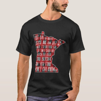 T-shirt Comment Parler Minnesotan - Buffalo Plaid Sayings