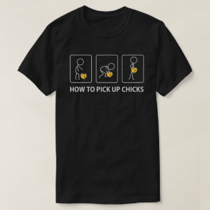 T-shirt comment ramasser les poussins