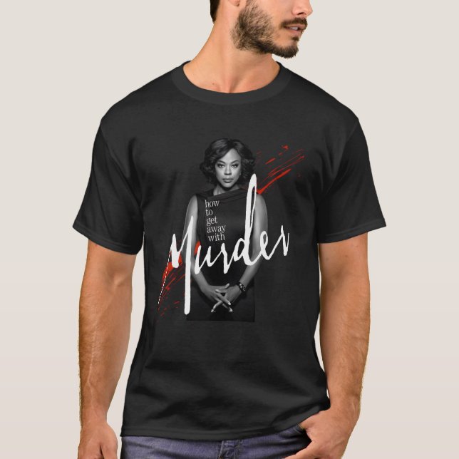 T-shirt Comment S'Éloigner Avec Annalise Avec Du Sang (Devant)