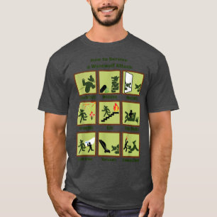 T-shirt Comment survivre à une attaque de loup-garou - Vêt