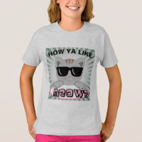 Comment tu aimes MEOW ? Visage de chat avec lunett