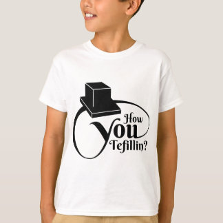 T-shirt "Comment tu tefillines" (Noir)