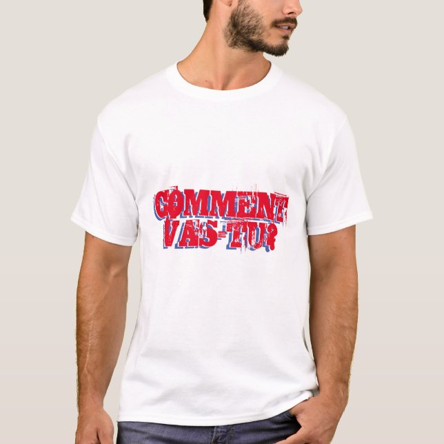 T-SHIRT COMMENTAIRE VAS-TU ? (Devant)