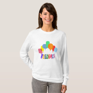 T-shirt Commentaires Boîte de dialogue abstrait de nuage d