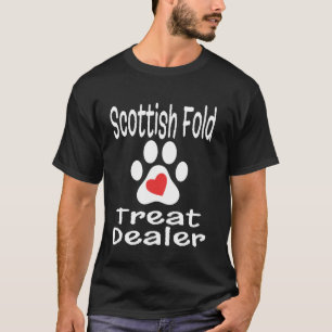 T-shirt Commerçant de friandises Scottish Fold Empreinte d