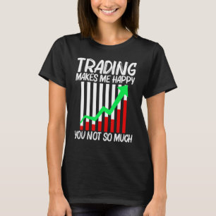 T-shirt Commerce cool Pour Hommes Femmes Stock Marché Tr
