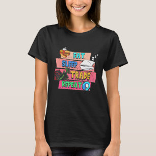 T-shirt Commerce de repos Répéter le marché Stock Investir