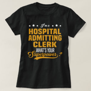 T-shirt Commis d'admission à l'hôpital