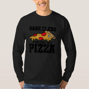 T-shirt Commis de Banque Alimenté par Pizza Banquier Finan