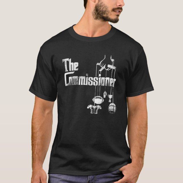 T-shirt Commissaire Imaginaire au football Commish Hommes  (Devant)