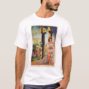 T-shirt Commission Touristique Vintage Cuba Tropiques Voya