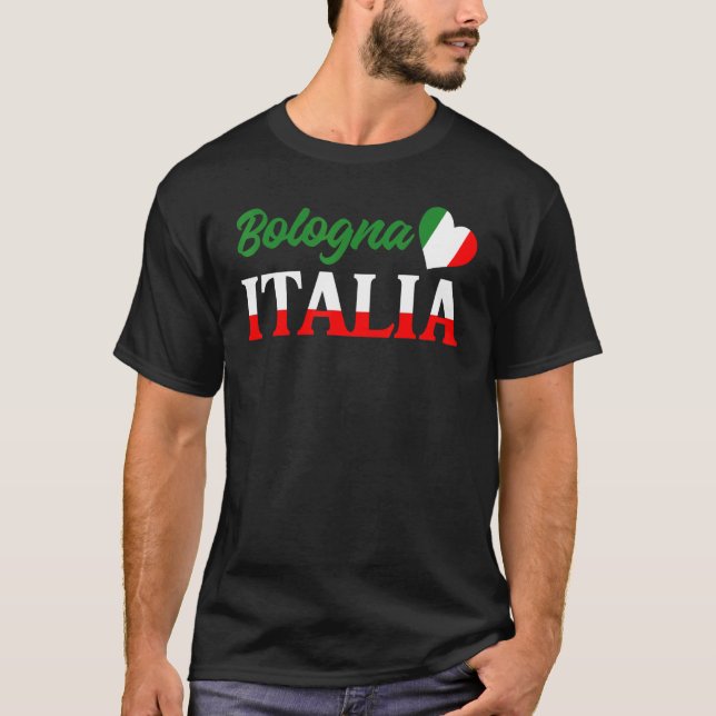 T-shirt Commune italienne Born Culture Cute Bologna Itali (Devant)