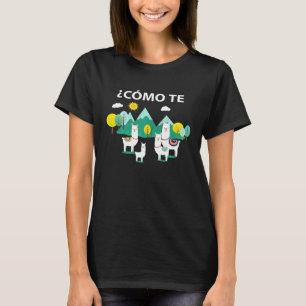 T-shirt Como Le Professeur Espagnol Llamas Premi