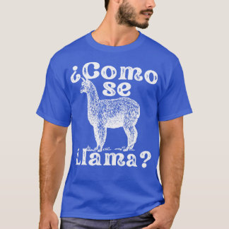 T-shirt Como Se Llama Amusant Style Vintage Langue Espagno