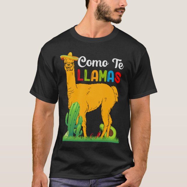 T-shirt como te llamas, Cinco De Mayo, Fiesta de cinco de (Devant)