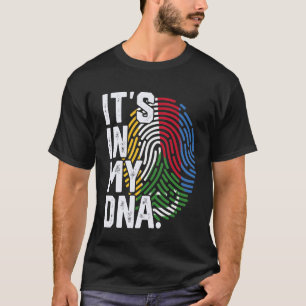 T-shirt Comores Racines Drapeau Empreinte Graphique Patrio