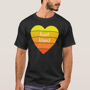 T-shirt Compagnie de vêtements de l'île Kent Heart Kent Is