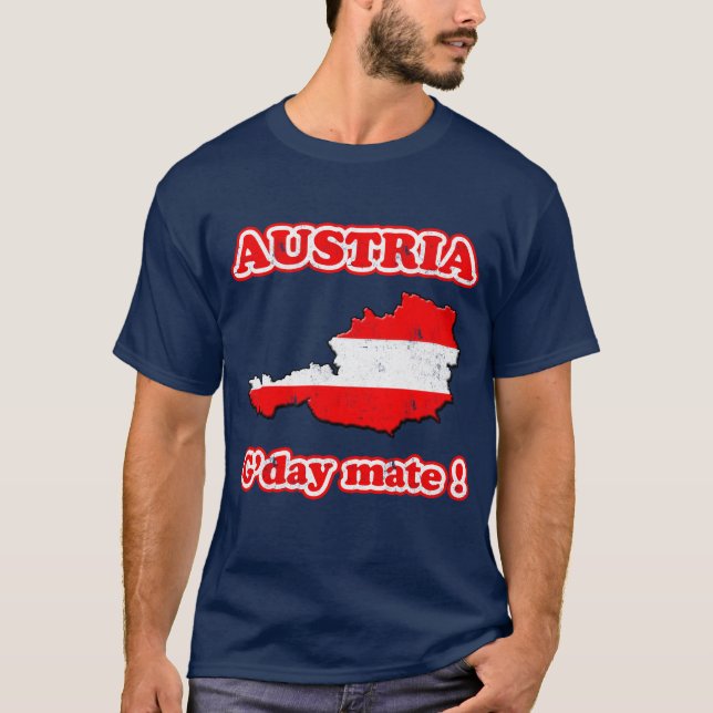 T-shirt Compagnon de l'Autriche - du G'day ! (Devant)