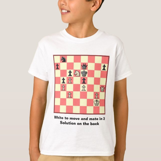T-shirt Compagnon d'échecs dans 2 le puzzle #4 (Devant)