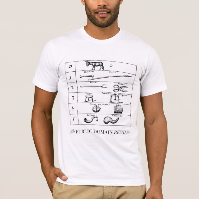 T-SHIRT COMPARAISON DE ROBERT FLUDD DES OBJETS ET DES (Devant)