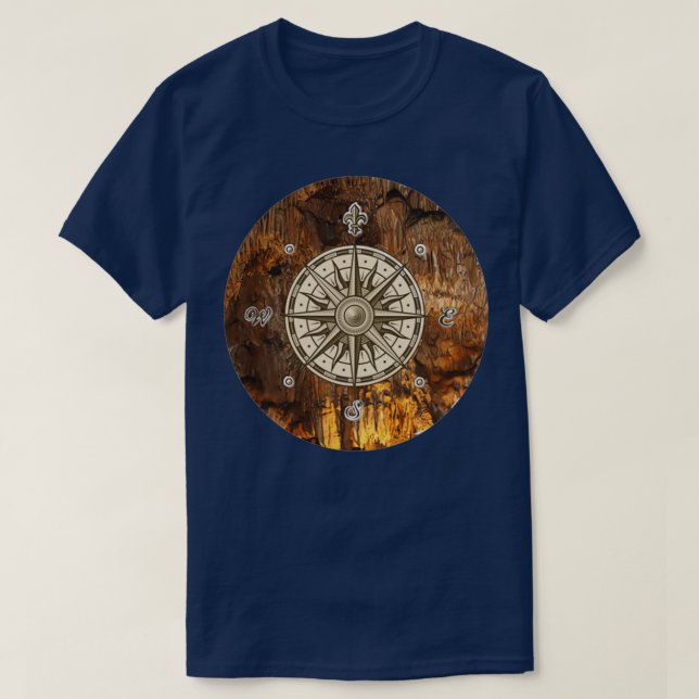 T-shirt Compass à la montagne (Design devant)