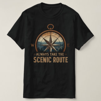 T-shirt Compass Camping Tee – Toujours Prendre la Route To