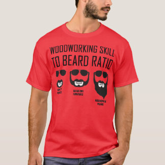 T-shirt Compétence Drôle En Travail Du Bois Par Rapport À